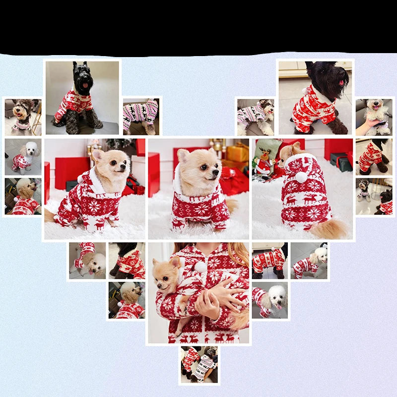 Varm plysj jumpsuit for hund