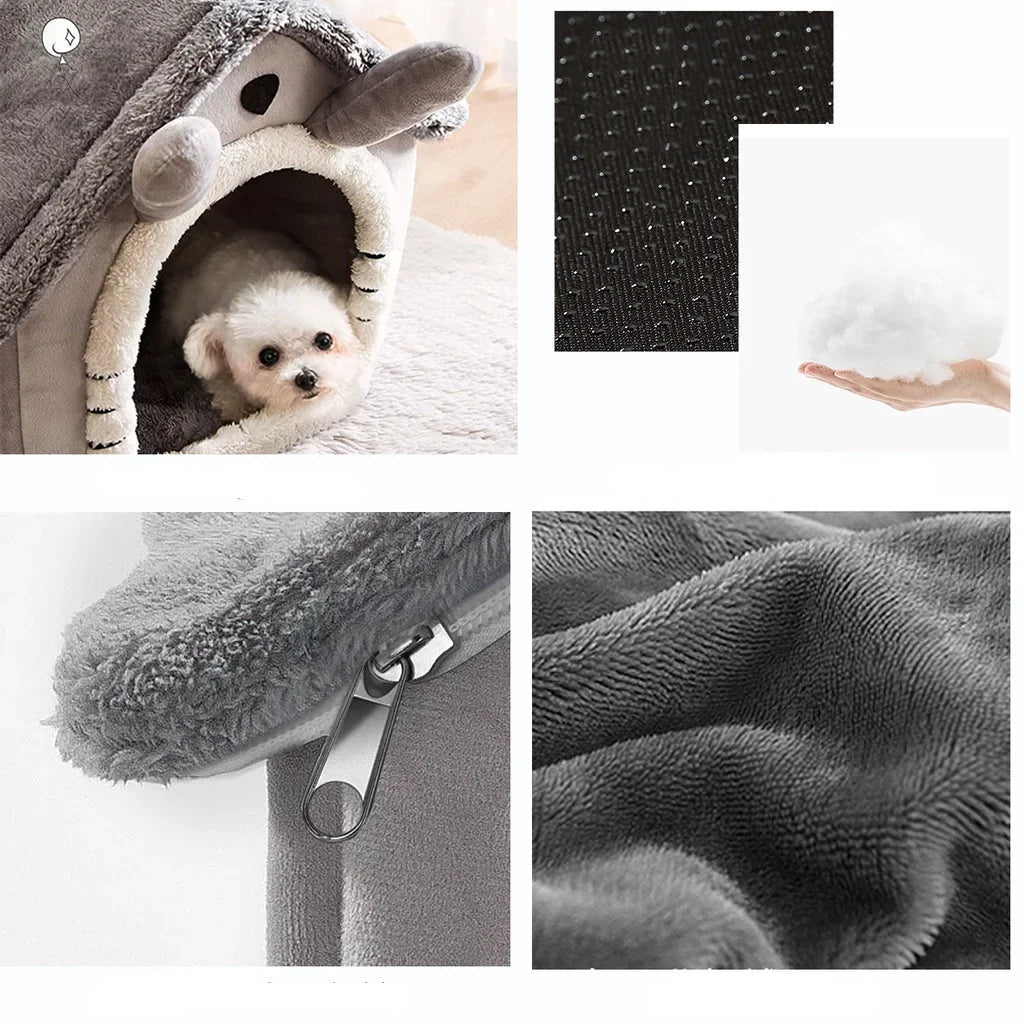 Hundehus med myk innvendig madrass – produktbilde 5