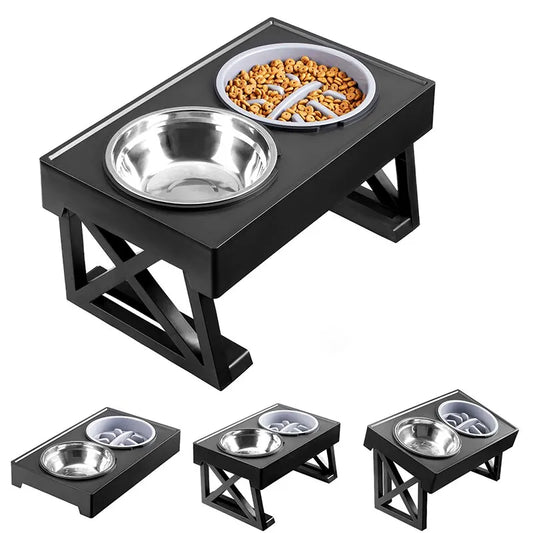Luksusskål™ – Justerbar Mat- og Vannstasjon for hund - GodHund