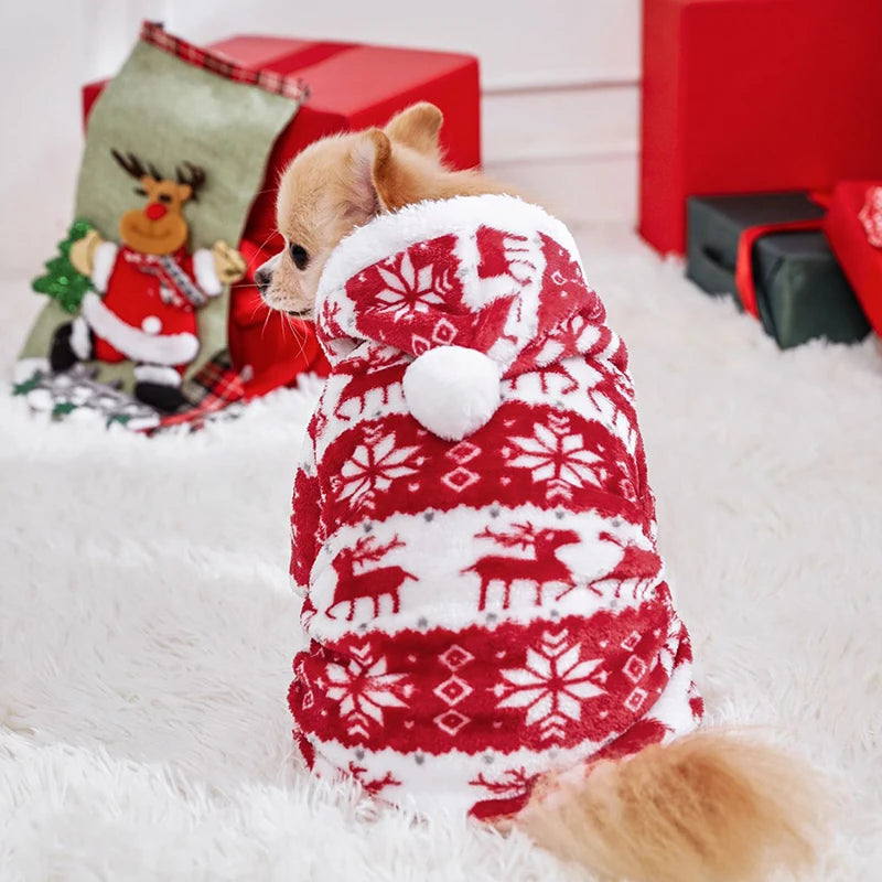 Varm plysj jumpsuit for hund