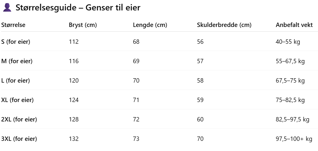 Matchende hettegenser for hund og eier