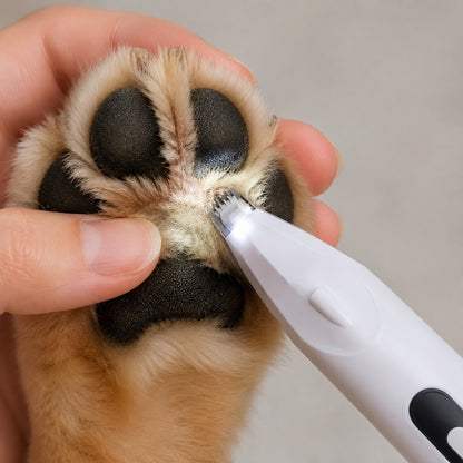 PawShave med presist trimmerhode og LED-arbeidslys
