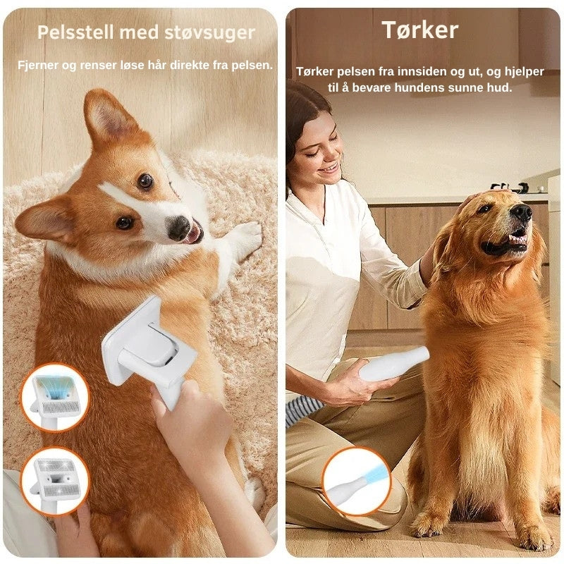 PelsVac Pro™ - Pelspleiesett med 9 deler