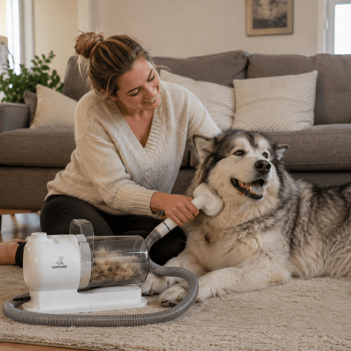 PelsVac™ – Børsting, klipp og støvsuging i ett - GodHund