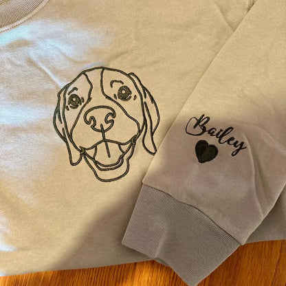Huvtröja med bild och namn på din hund