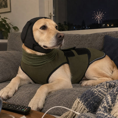 NyttårsRo™ – Compression Vest and Soft Hood for Dogs - main image