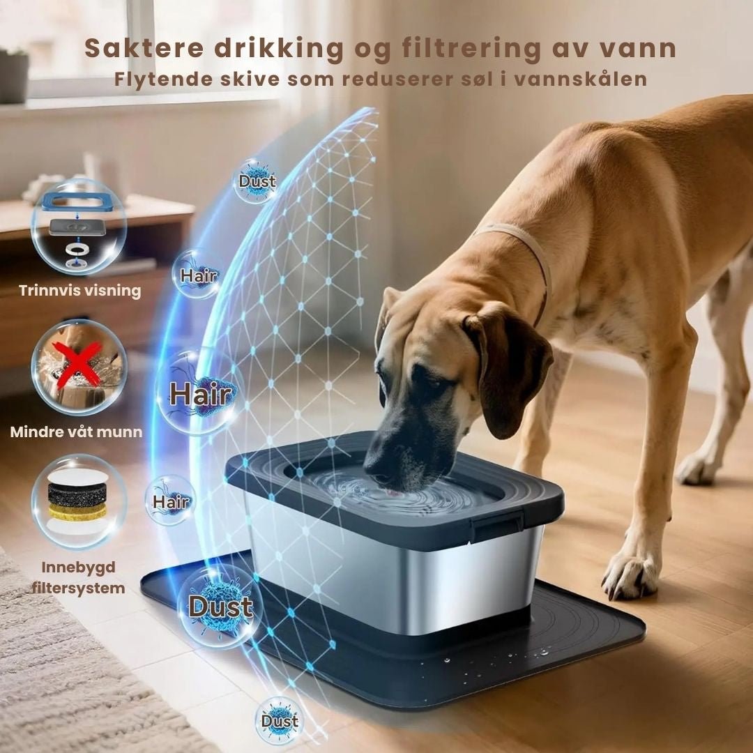 Slurpo™ - Sølefri hundeskål 10L - GodHund