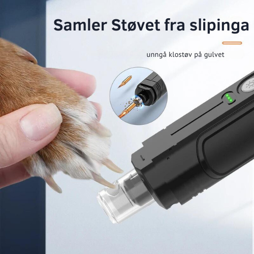 SmoothPaws™ - Oppladbar elektrisk klosliper med LED-lys - Makschill