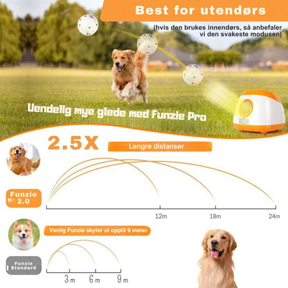 Funzie Pro™ - Forhåndsreservasjon av ballkaster til større hunder