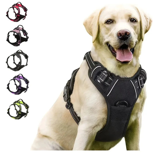 Komfortabel hundesele med bånd