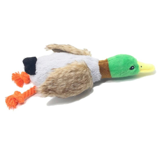 Squeaky duck toy for dogs – Rope bone, product image 7