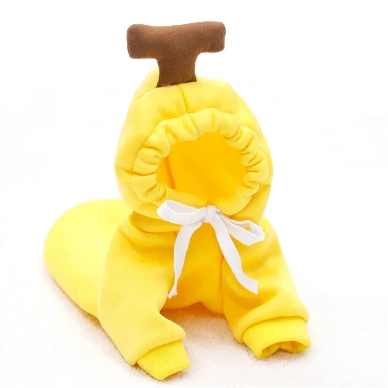 Cute Fruit Dog Clothes for Small Dogs hoodies Warm Fleece Pet Clothing Puppy Cat Costume Coat for French Chihuahua Jacket Suit - GodHund