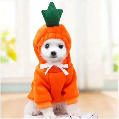 Cute Fruit Dog Clothes for Small Dogs hoodies Warm Fleece Pet Clothing Puppy Cat Costume Coat for French Chihuahua Jacket Suit - GodHund