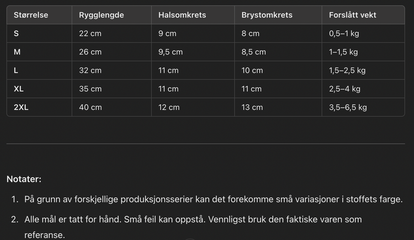 Fin vintergenser for liten hund