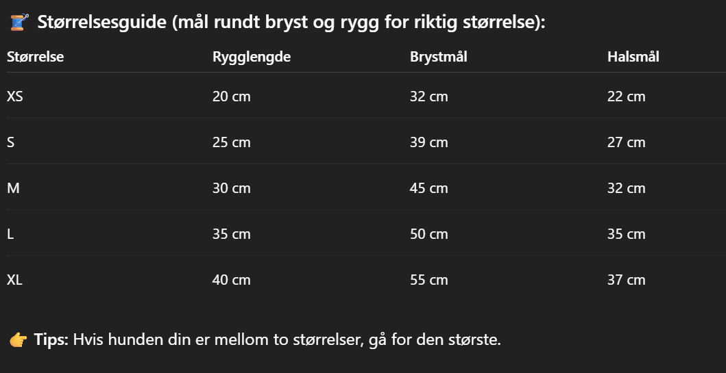 Vinterjakke med fleecefôr - GodHund