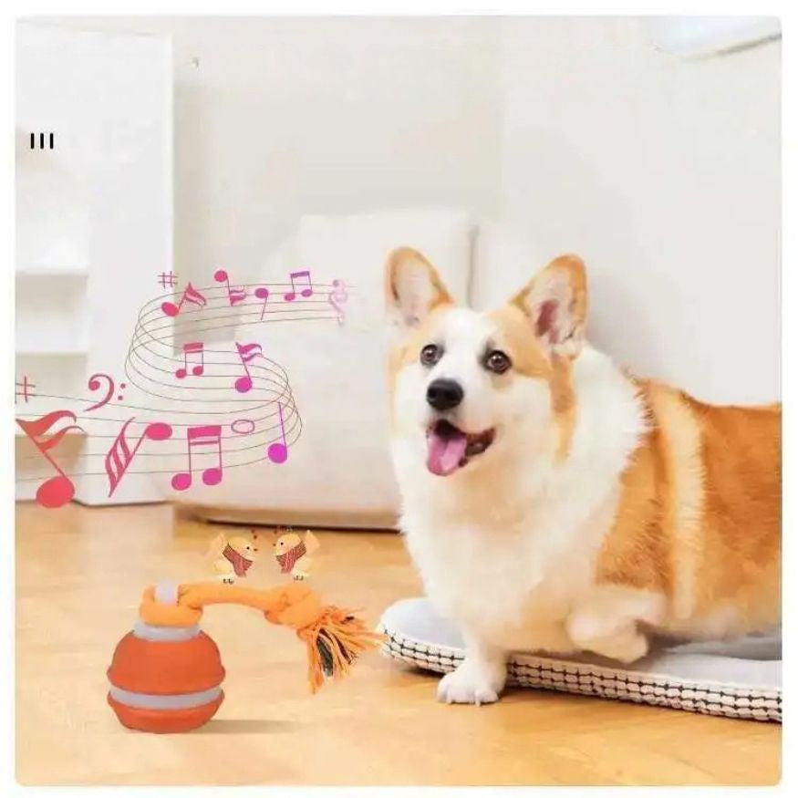 Interaktiv lekeball med tau