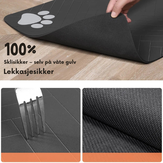 Vedenpitävä ruokailumatto koiralle