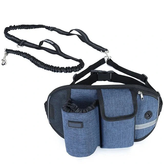 FlexiLeash magebelte hundebånd - blå - detaljer