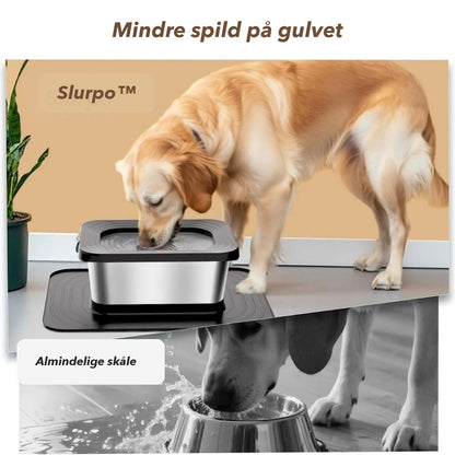 Slurpo dansk billede: mindre spild på gulvet
