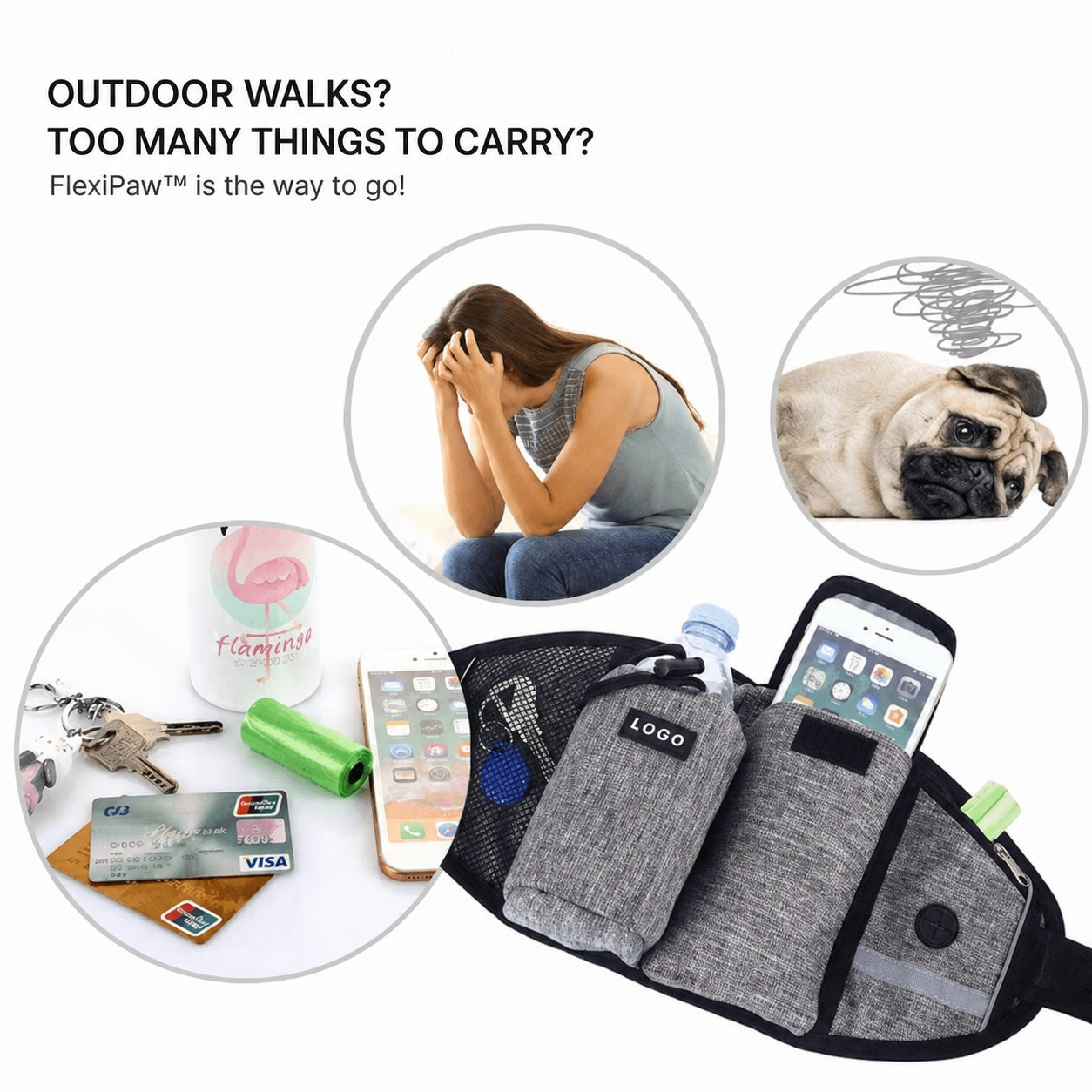 FlexiLeash™ - Hands-Free Dog Walking Belt - product image 2