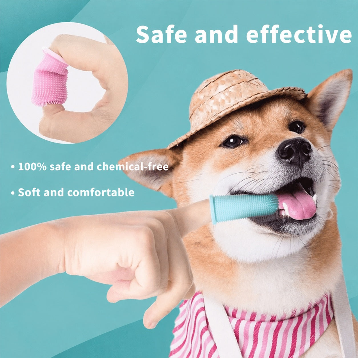 Simple Silicone Dog Toothbrush - product image 2