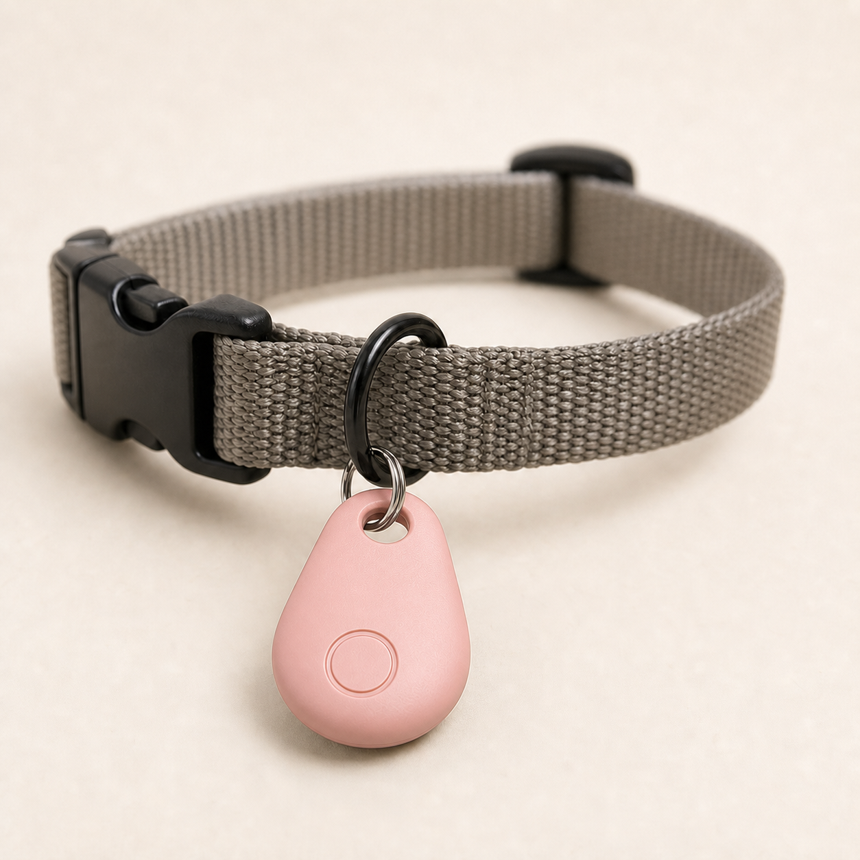 Spårningsbricka för hund, rosa variant
